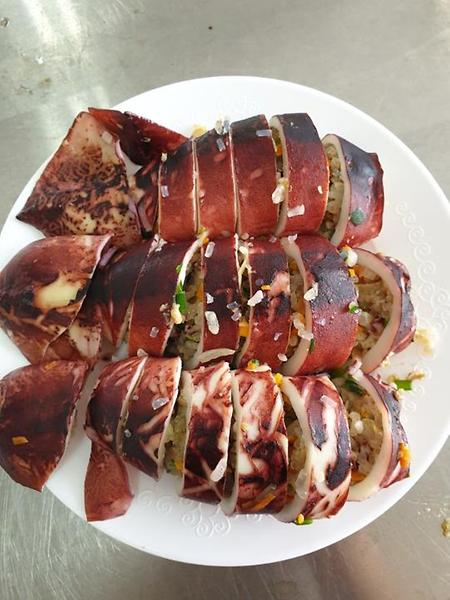 오징어순대만들기