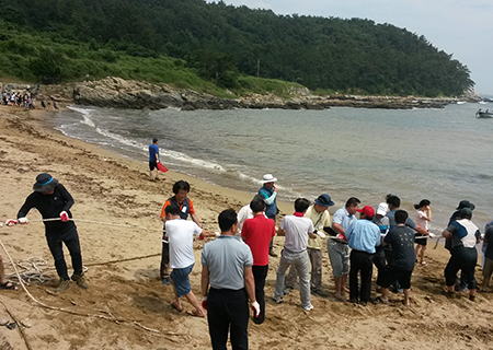 후릿그물체험